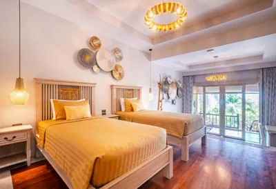 Deluxe-Zweibettzimmer mit Meerblick — Bell Seaside Luxury Villa